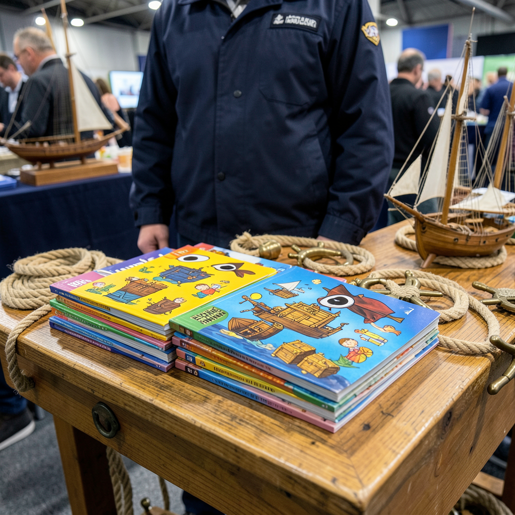Oxford sailor-turned-author signs pirate book at Southampton Boat Show